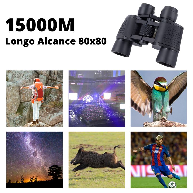 Binóculos Profissional HD 80x80 | Longo alcance & Visão Noturna ANZ1560
