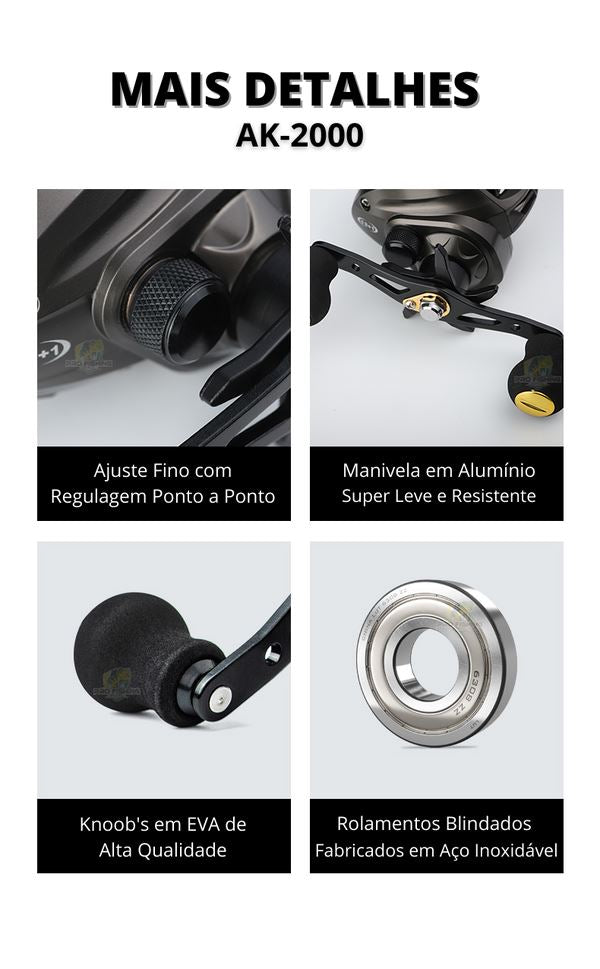 Nova Carretilha Premium LURE PRO AK-2000 ANZ1401