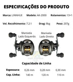 Nova Carretilha Premium LURE PRO AK-2000 ANZ1401